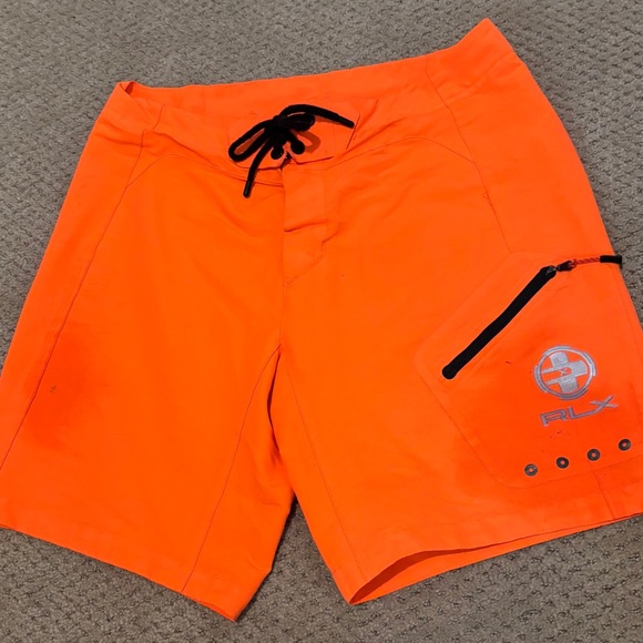 Polo by Ralph Lauren Orange Swim Board Shorts - Picture 2 of 2